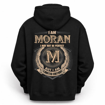 MORAN PH55-T25-Personalized Name Quote Apparel “I Am NAME May Not Be Perfect But I Am Limited Edition”