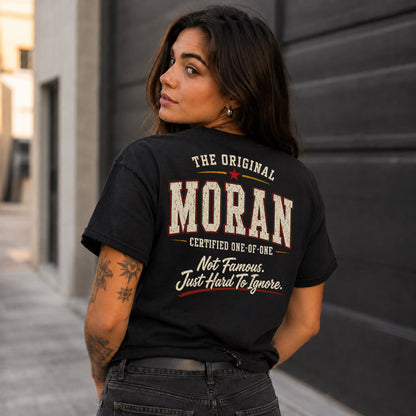 MORAN W68-F2-168 – Personalized Original Issue Apparel “The Original NAME Certified One-of-One"
