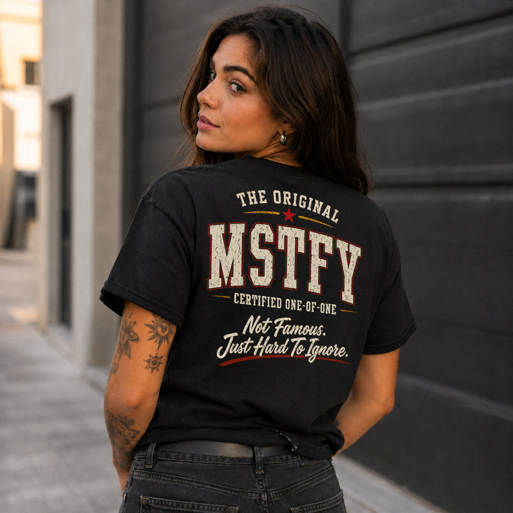 MSTFY W68-F2-168 – Personalized Original Issue Apparel “The Original NAME Certified One-of-One"