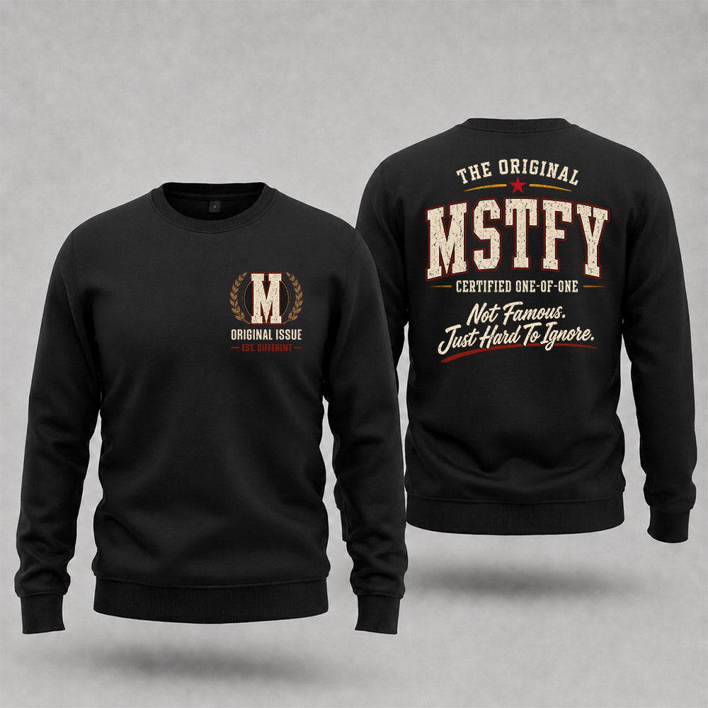 MSTFY W68-F2-168 – Personalized Original Issue Apparel “The Original NAME Certified One-of-One"