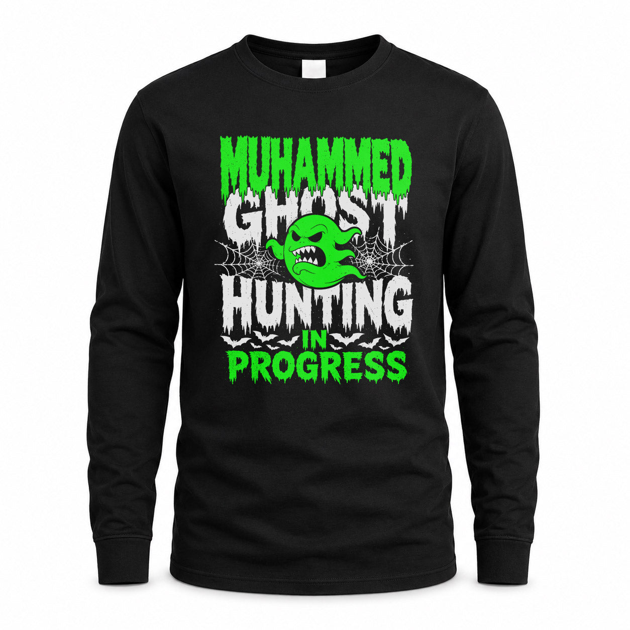 MUHAMMED HW22-K06-109 - NAME Ghost Hunting In Progress Personalized Halloween Shirt