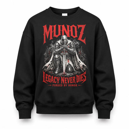 MUNOZ HS90-K04-109 - NAME Legacy Never Dies Forged By Honor Personalized Knight