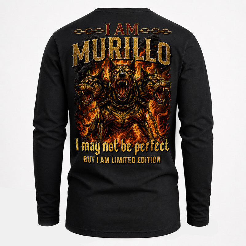 MURILLO MP88-F2-168–Personalized Bold Quote Apparel “I Am NAME I May Not Be Perfect But I Am Limited Edition