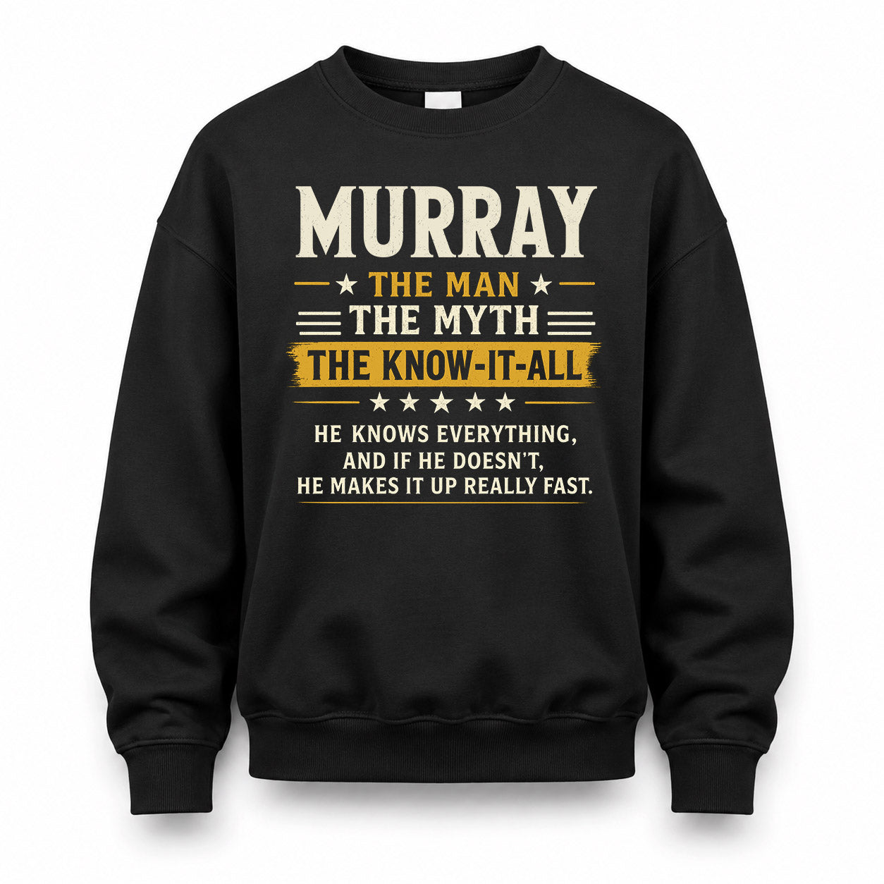 MURRAY TM90-K04-125 - NAME Legendary Know-It-All Personalized Funny Shirt