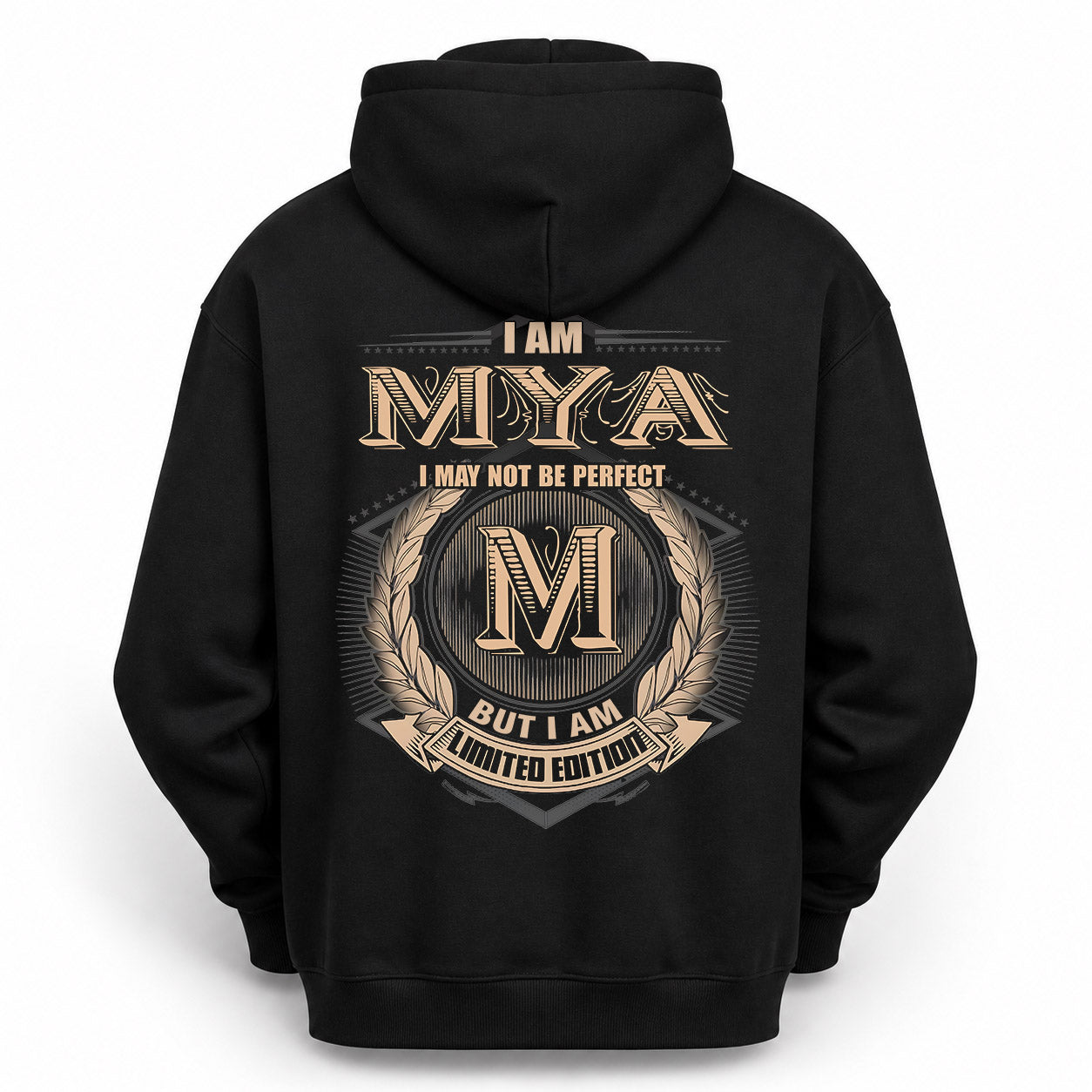 MYA PH55-T25-Personalized Name Quote Apparel “I Am NAME May Not Be Perfect But I Am Limited Edition”