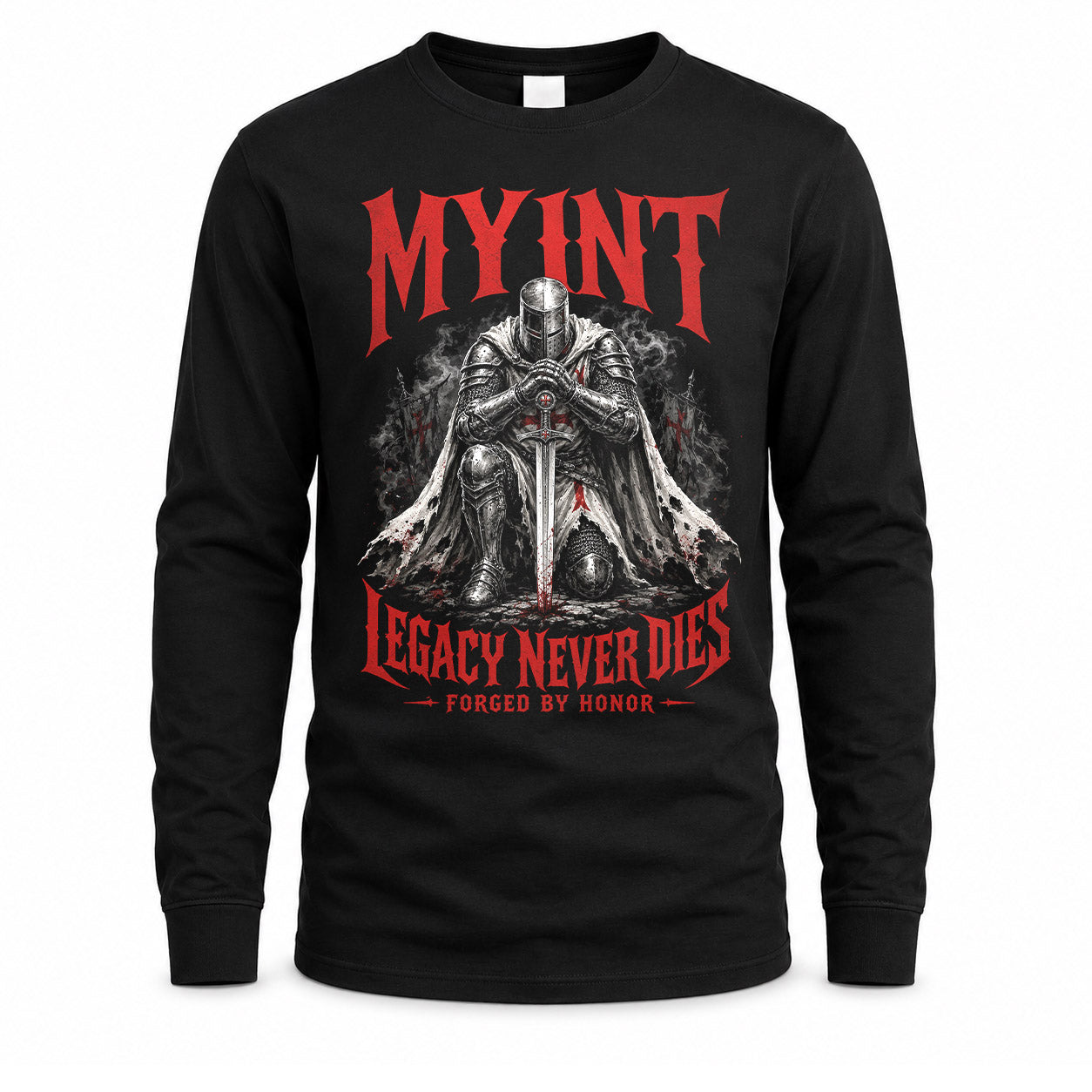 MYINT HS90-K04-109 - NAME Legacy Never Dies Forged By Honor Personalized Knight