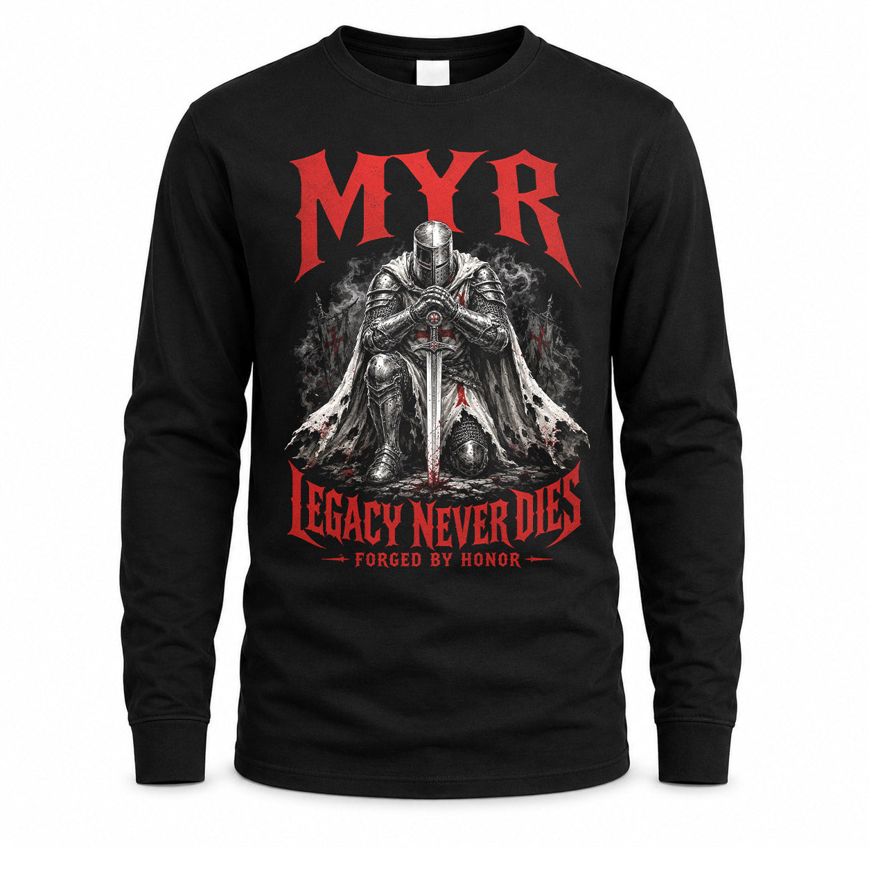 MYR HS90-K04-109 - NAME Legacy Never Dies Forged By Honor Personalized Knight
