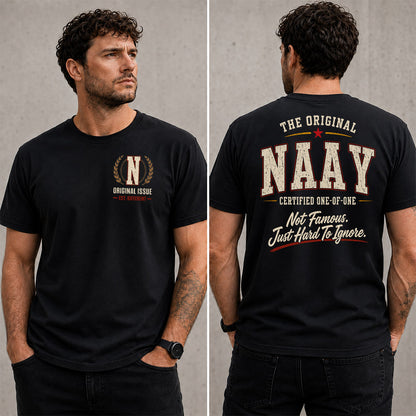 NAAY W68-F2-168 – Personalized Original Issue Apparel “The Original NAME Certified One-of-One"