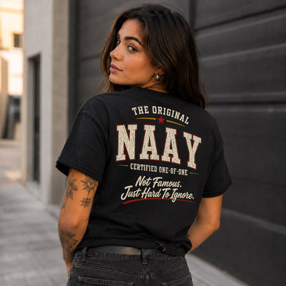 NAAY W68-F2-168 – Personalized Original Issue Apparel “The Original NAME Certified One-of-One"