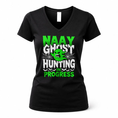 NAAY HW22-K06-109 - NAME Ghost Hunting In Progress Personalized Halloween Shirt