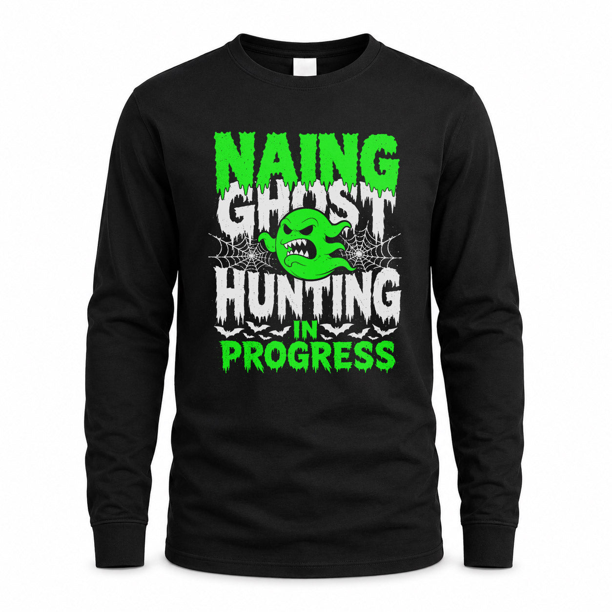 NAING HW22-K06-109 - NAME Ghost Hunting In Progress Personalized Halloween Shirt