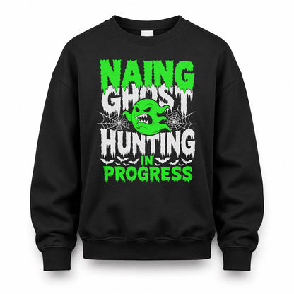 NAING HW22-K06-109 - NAME Ghost Hunting In Progress Personalized Halloween Shirt
