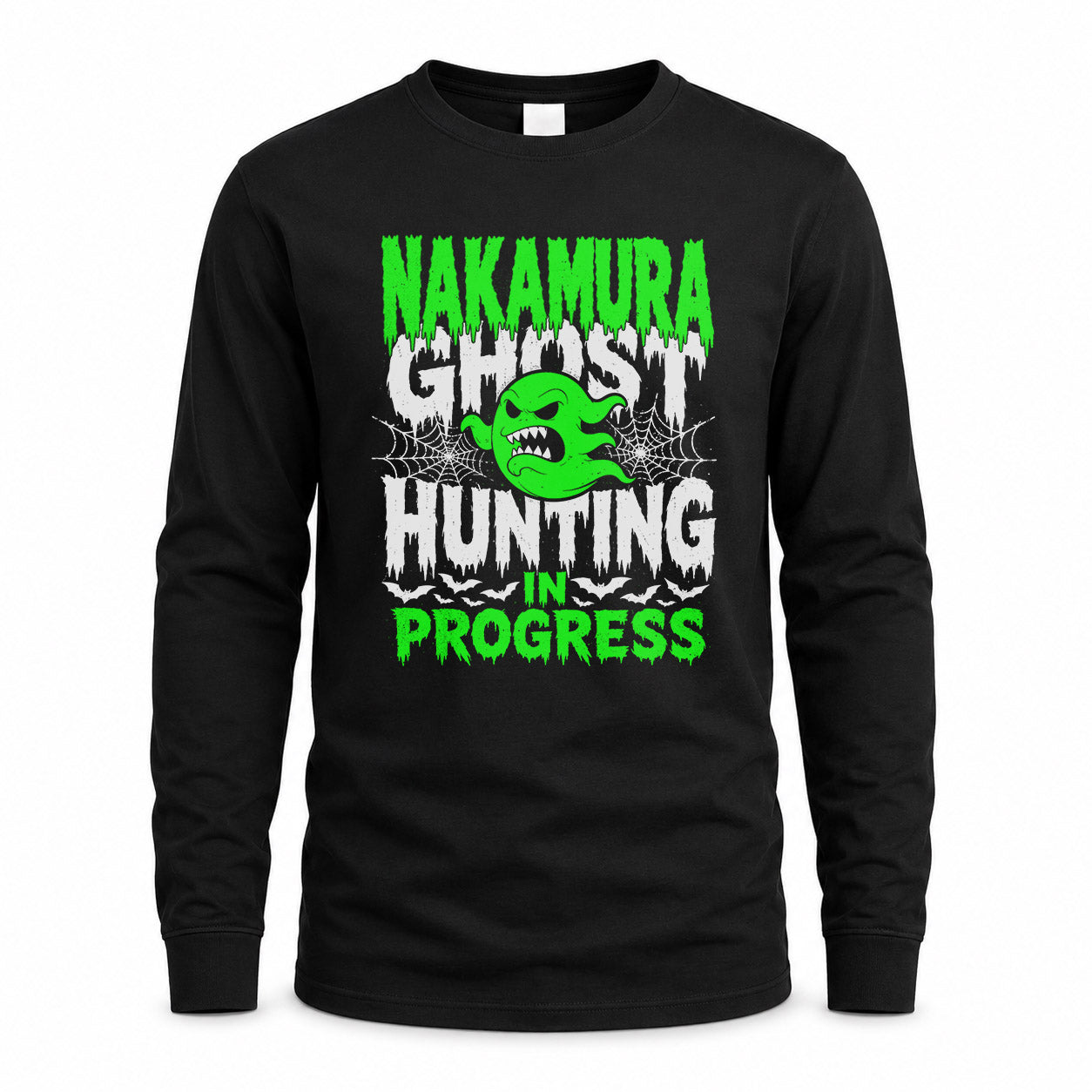 NAKAMURA HW22-K06-109 - NAME Ghost Hunting In Progress Personalized Halloween Shirt