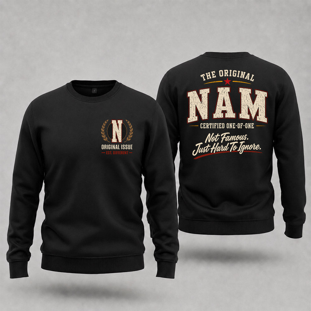 NAM W68-F2-168 – Personalized Original Issue Apparel “The Original NAME Certified One-of-One"