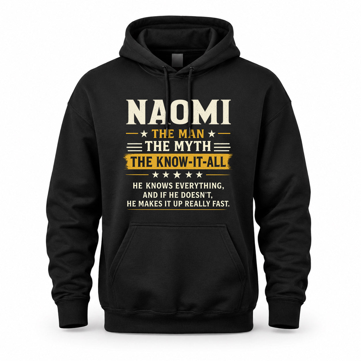 NAOMI TM90-K04-125 - NAME Legendary Know-It-All Personalized Funny Shirt