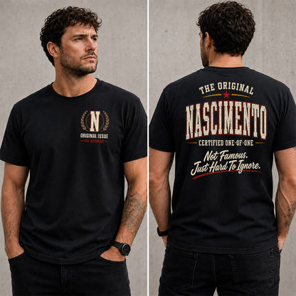 NASCIMENTO W68-F2-168 – Personalized Original Issue Apparel “The Original NAME Certified One-of-One"