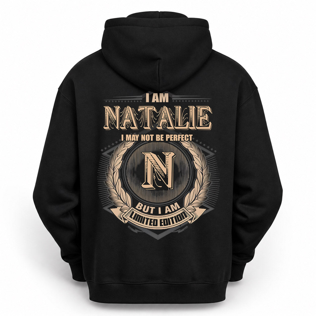 NATALIE PH55-T25-Personalized Name Quote Apparel “I Am NAME May Not Be Perfect But I Am Limited Edition”