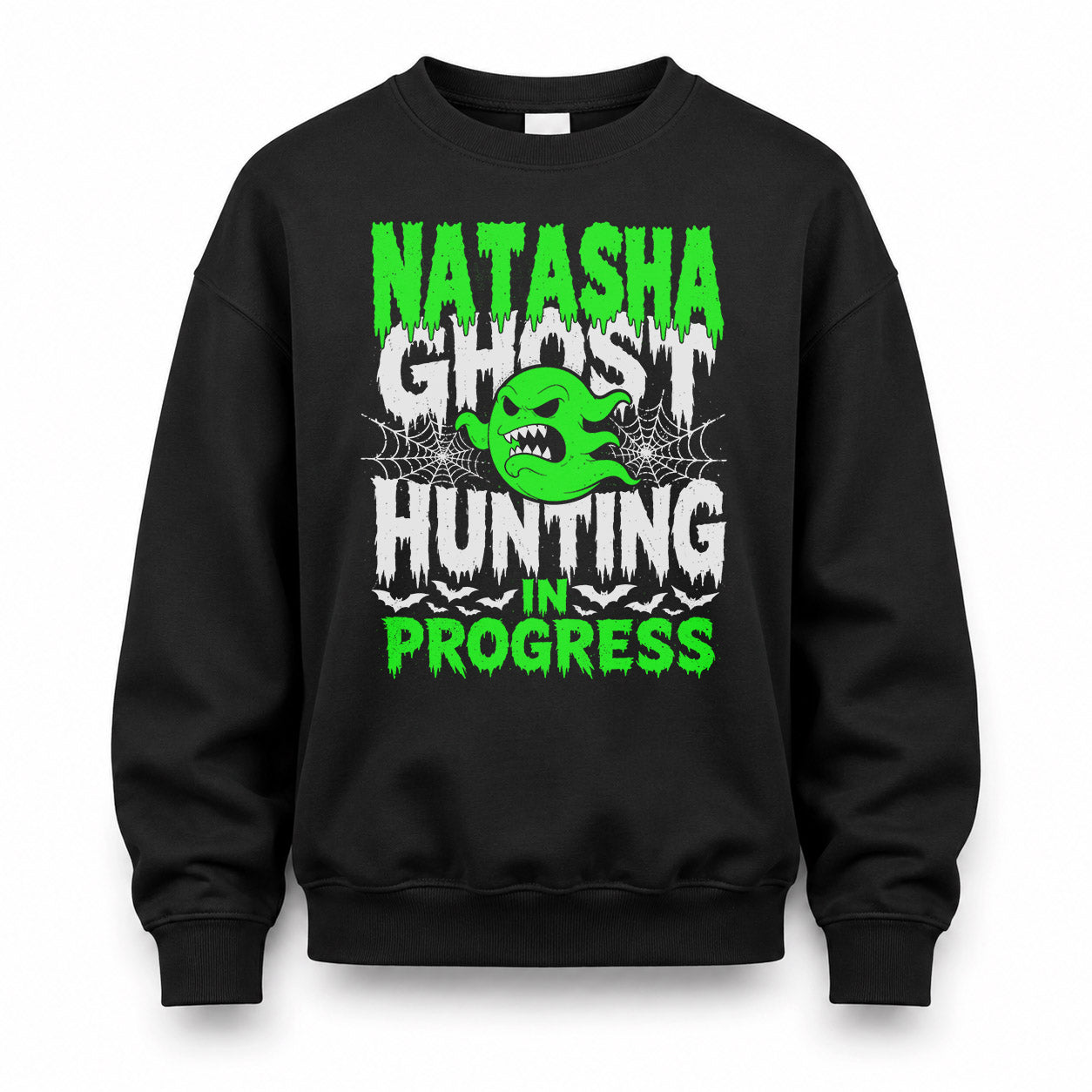 NATASHA HW22-K06-109 - NAME Ghost Hunting In Progress Personalized Halloween Shirt
