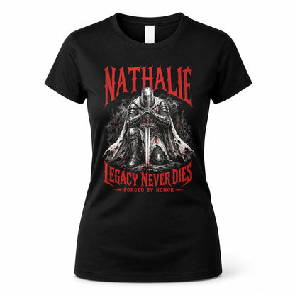 NATHALIE HS90-K04-109 - NAME Legacy Never Dies Forged By Honor Personalized Knight
