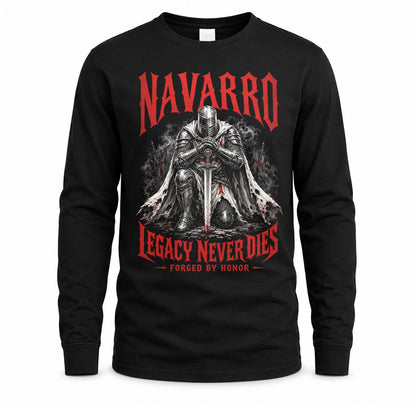 NAVARRO HS90-K04-109 - NAME Legacy Never Dies Forged By Honor Personalized Knight
