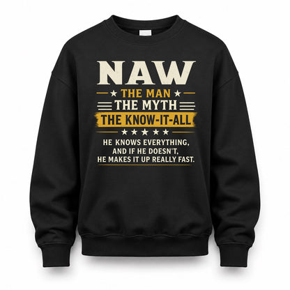 NAW TM90-K04-125 - NAME Legendary Know-It-All Personalized Funny Shirt