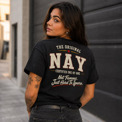 NAY W68-F2-168 – Personalized Original Issue Apparel “The Original NAME Certified One-of-One"