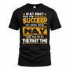 NAY TP22-K11-109 - Personalized Funny Quote Apparel “If At First You Don’t Succeed, Try Doing What WANG Told You To Do The First Time”