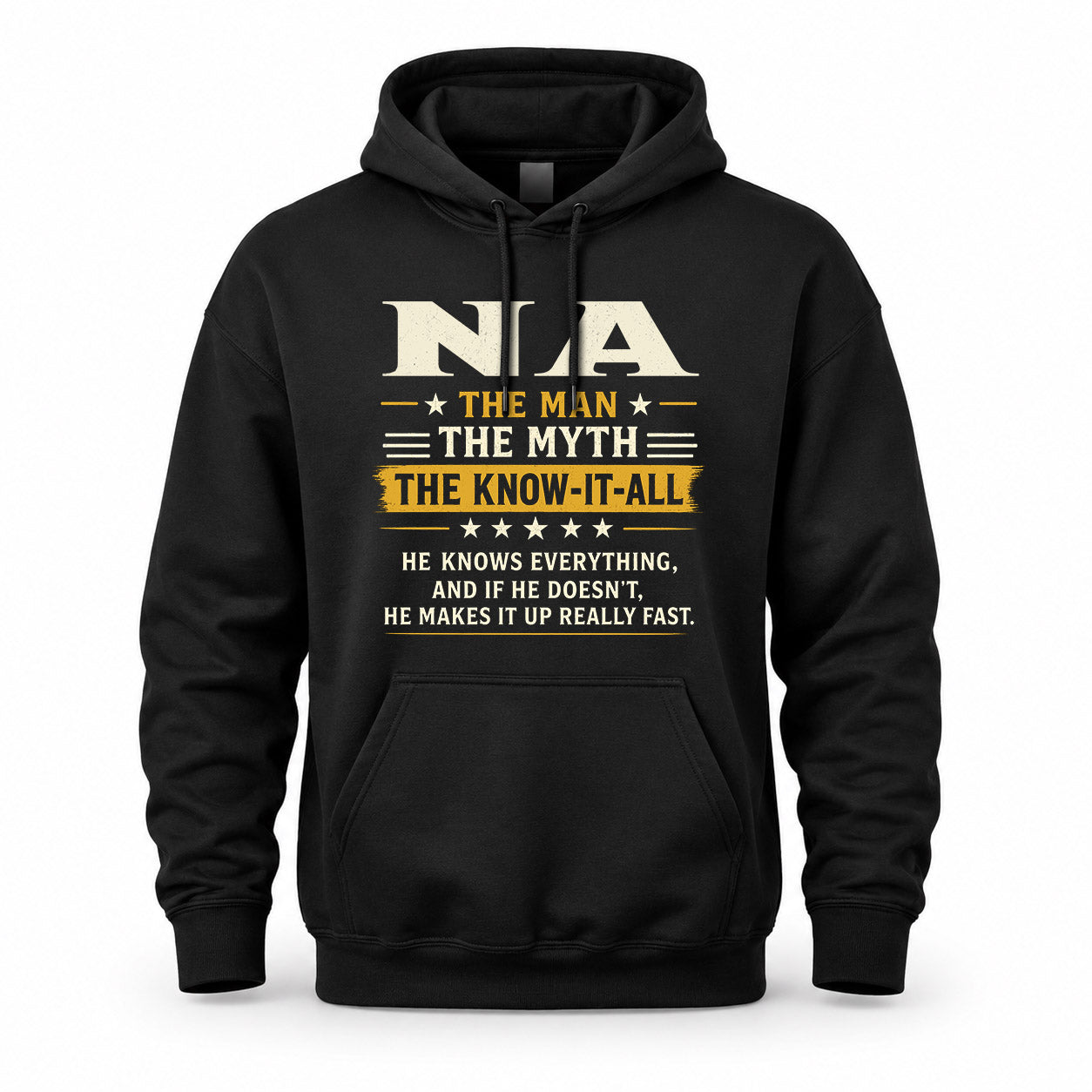 NA TM90-K04-125 - NAME Legendary Know-It-All Personalized Funny Shirt