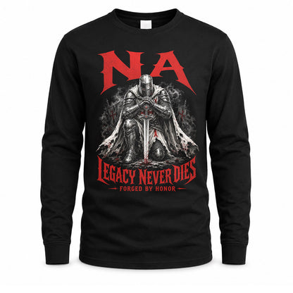NA HS90-K04-109 - NAME Legacy Never Dies Forged By Honor Personalized Knight