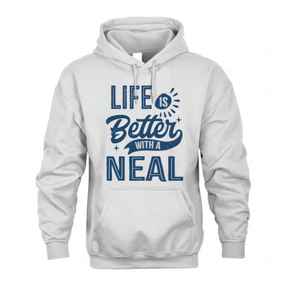 NEAL HH88-K2–Personalized Name Quote T-Shirt Life Is Better With Unisex Gift