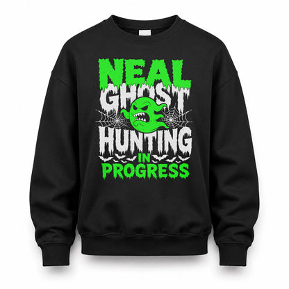 NEAL HW22-K06-109 - NAME Ghost Hunting In Progress Personalized Halloween Shirt
