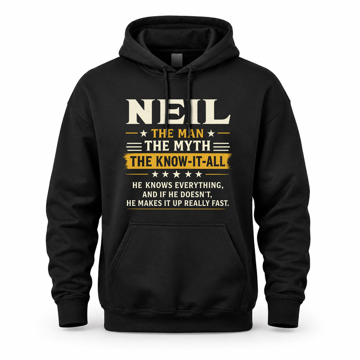 NEIL TM90-K04-125 - NAME Legendary Know-It-All Personalized Funny Shirt