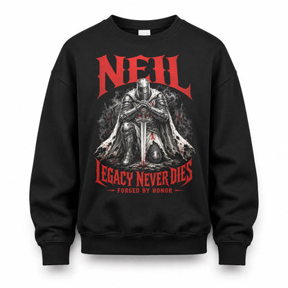 NEIL HS90-K04-109 - NAME Legacy Never Dies Forged By Honor Personalized Knight