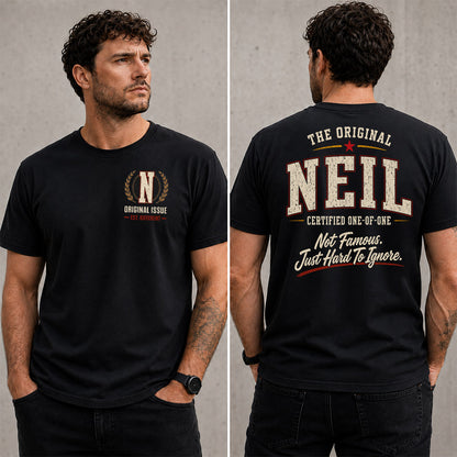NEIL W68-F2-168 – Personalized Original Issue Apparel “The Original NAME Certified One-of-One"