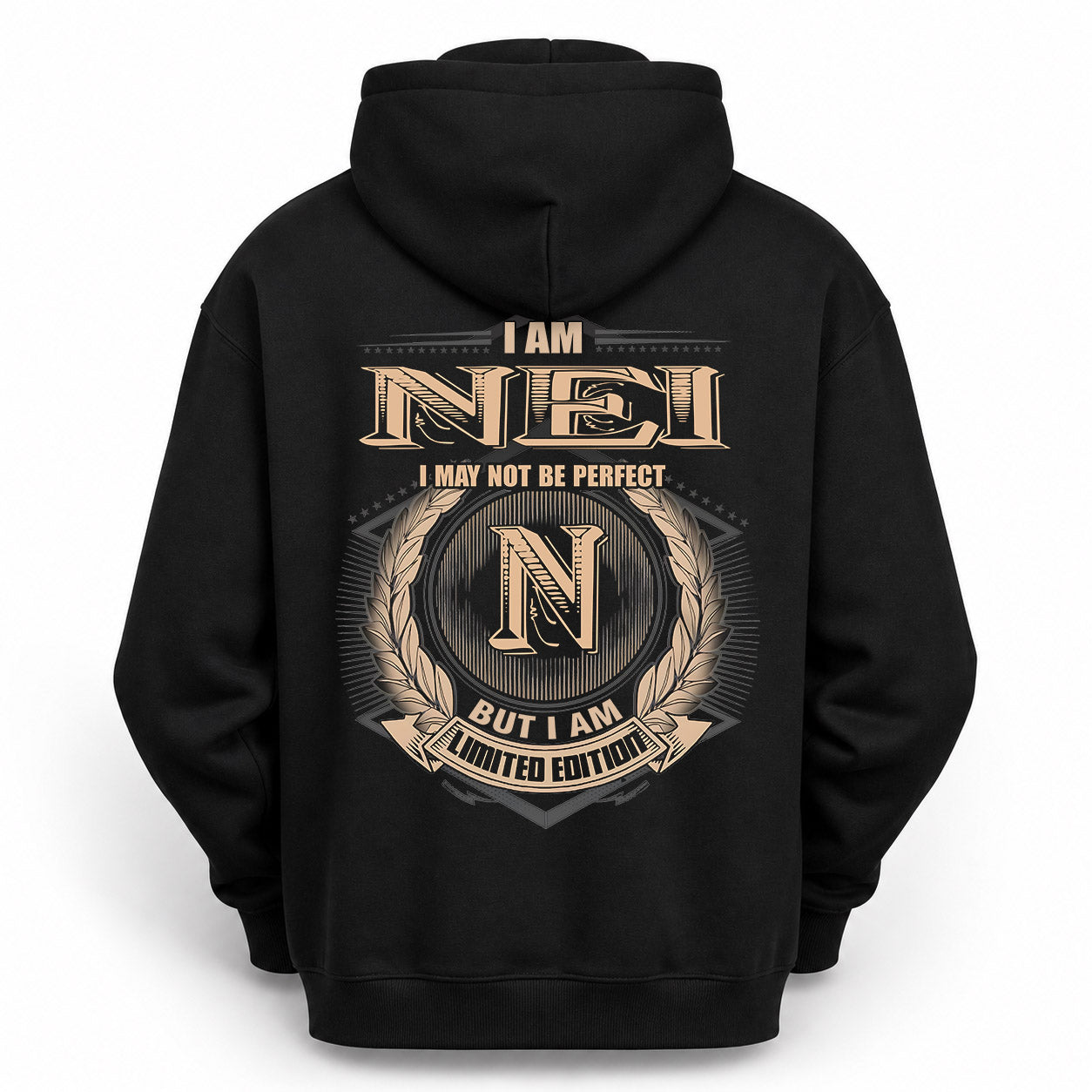 NEI PH55-T25-Personalized Name Quote Apparel “I Am NAME May Not Be Perfect But I Am Limited Edition”