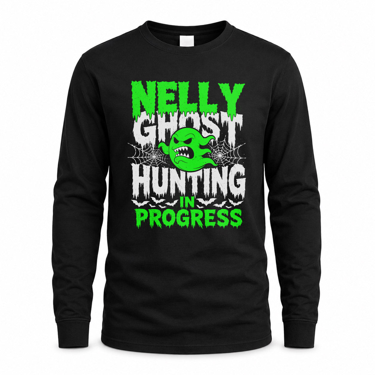 NELLY HW22-K06-109 - NAME Ghost Hunting In Progress Personalized Halloween Shirt