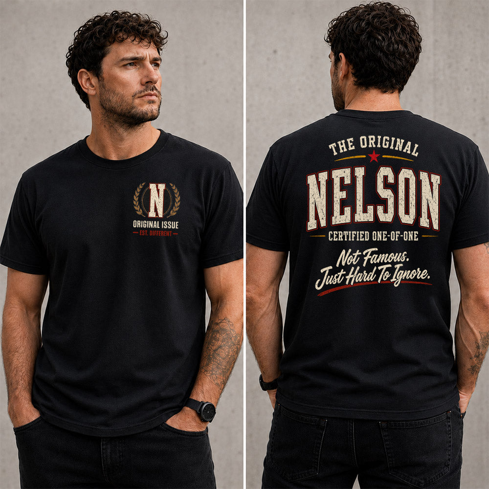NELSON W68-F2-168 – Personalized Original Issue Apparel “The Original NAME Certified One-of-One"