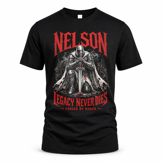 NELSON HS90-K04-109 - NAME Legacy Never Dies Forged By Honor Personalized Knight