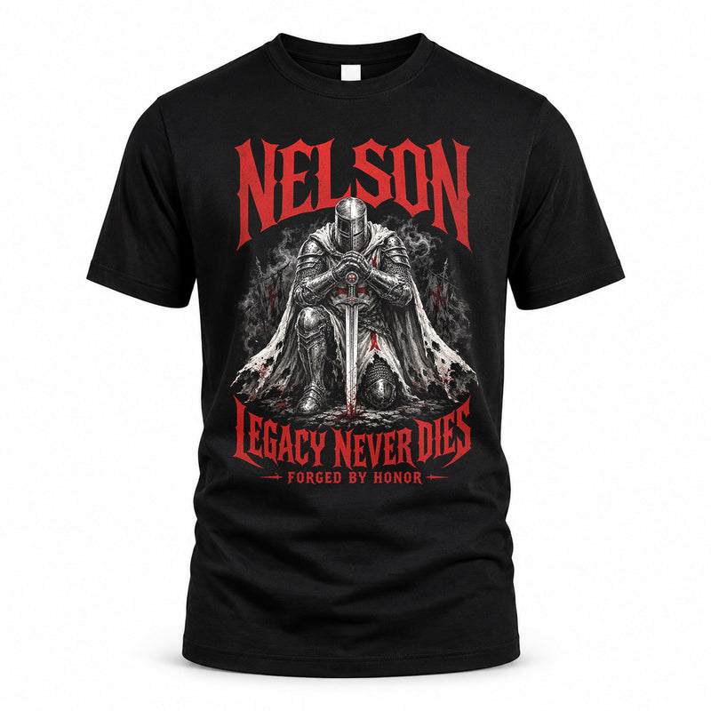 NELSON HS90-K04-109 - NAME Legacy Never Dies Forged By Honor Personalized Knight