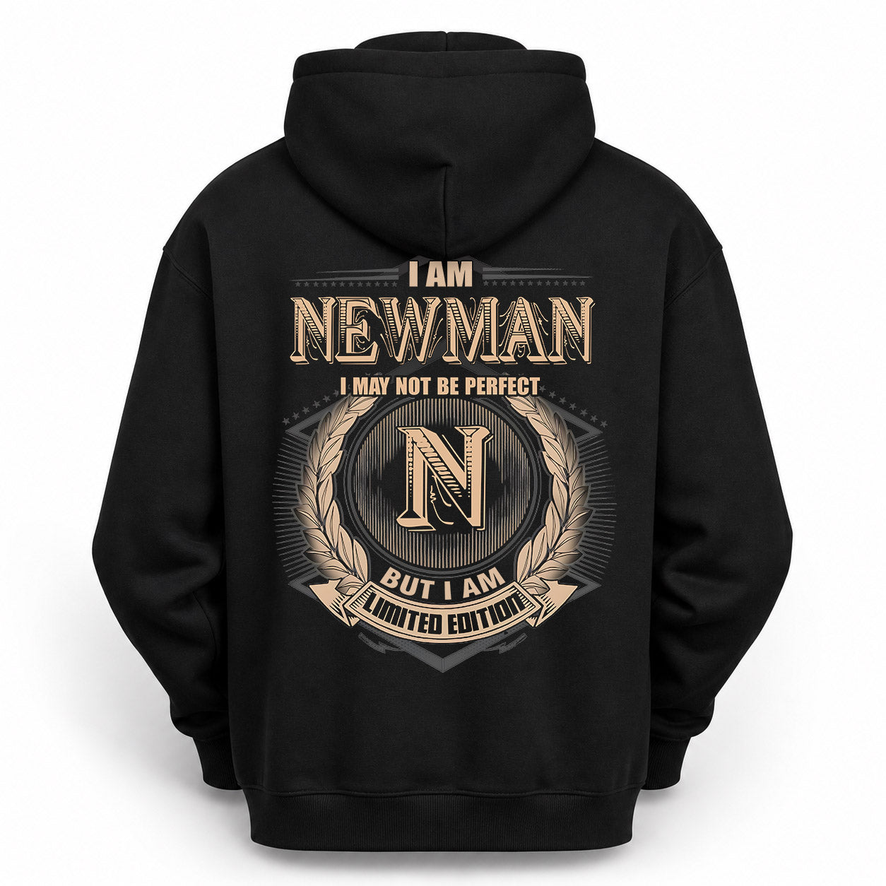 NEWMAN PH55-T25-Personalized Name Quote Apparel “I Am NAME May Not Be Perfect But I Am Limited Edition”