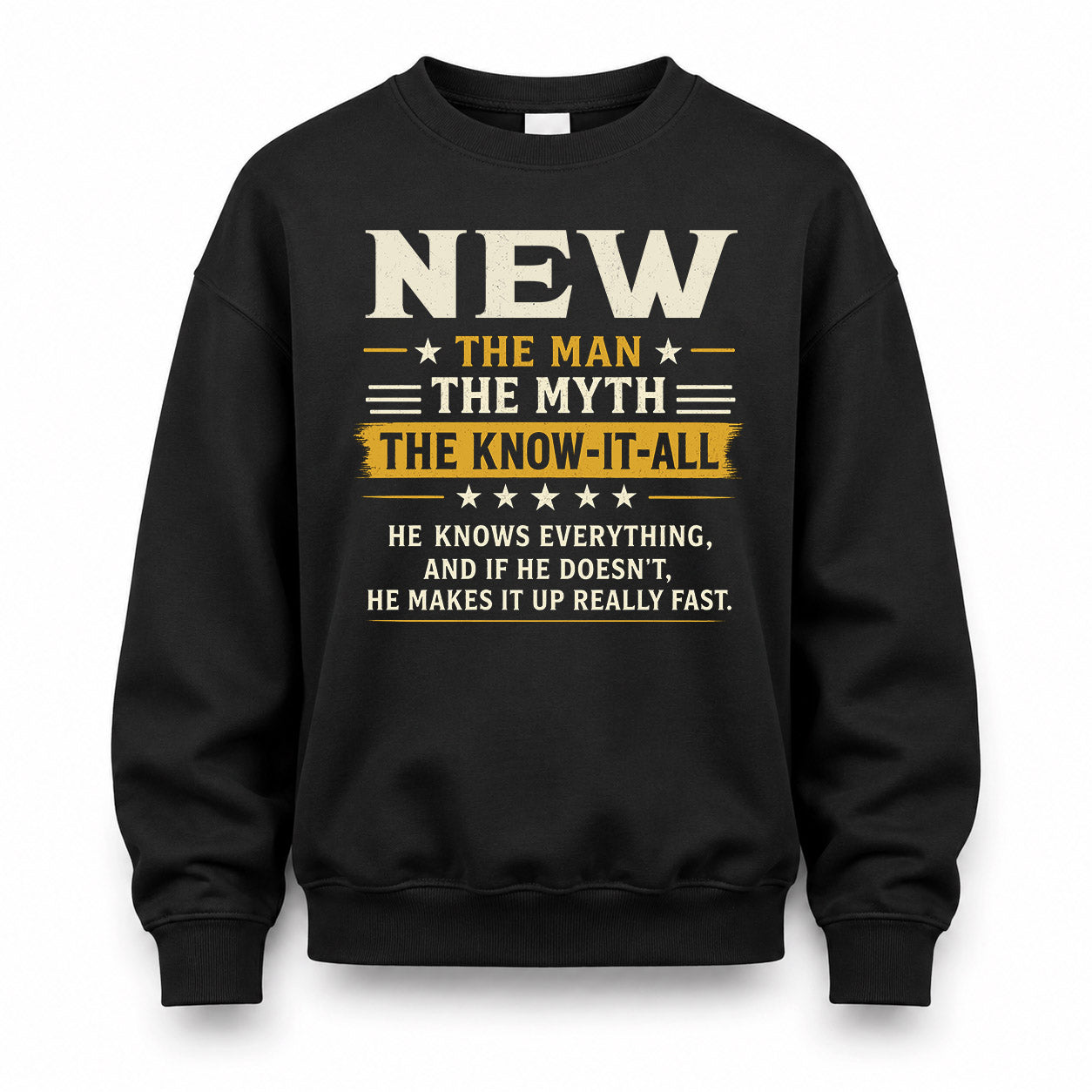 NEW TM90-K04-125 - NAME Legendary Know-It-All Personalized Funny Shirt