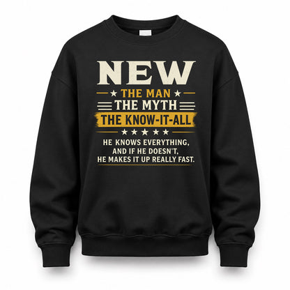 NEW TM90-K04-125 - NAME Legendary Know-It-All Personalized Funny Shirt