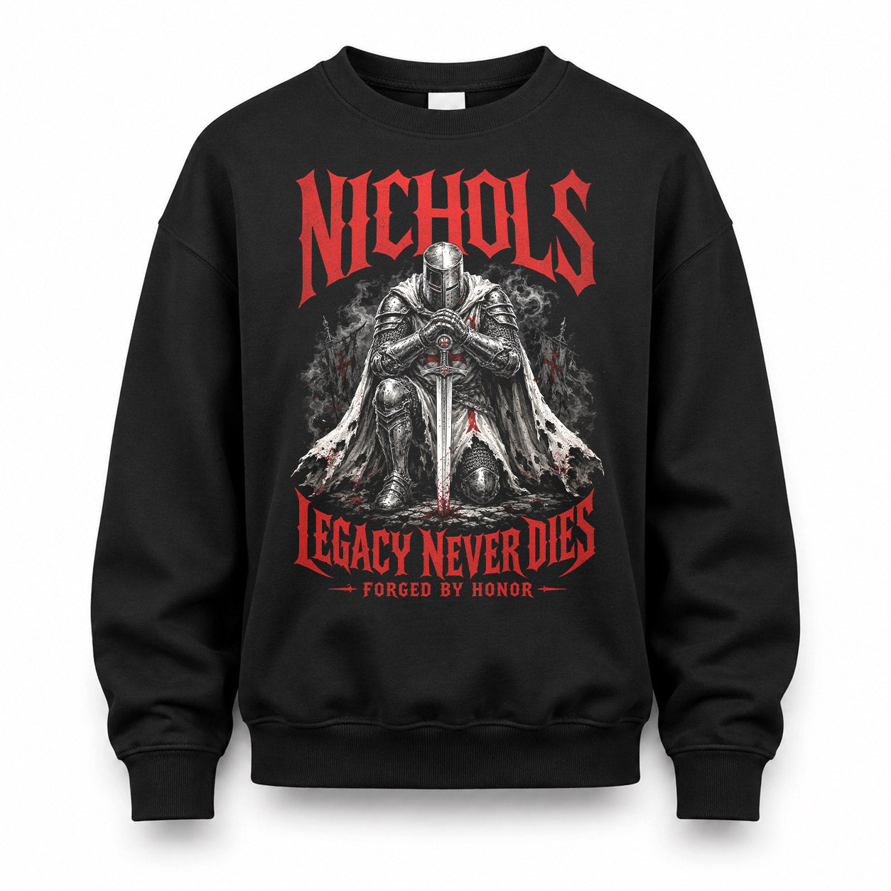 NICHOLS HS90-K04-109 - NAME Legacy Never Dies Forged By Honor Personalized Knight