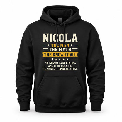 NICOLA TM90-K04-125 - NAME Legendary Know-It-All Personalized Funny Shirt