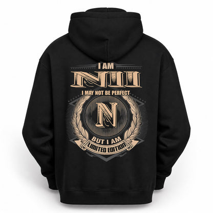 NII PH55-T25-Personalized Name Quote Apparel “I Am NAME May Not Be Perfect But I Am Limited Edition”