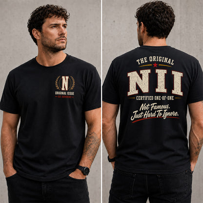 NII W68-F2-168 – Personalized Original Issue Apparel “The Original NAME Certified One-of-One"