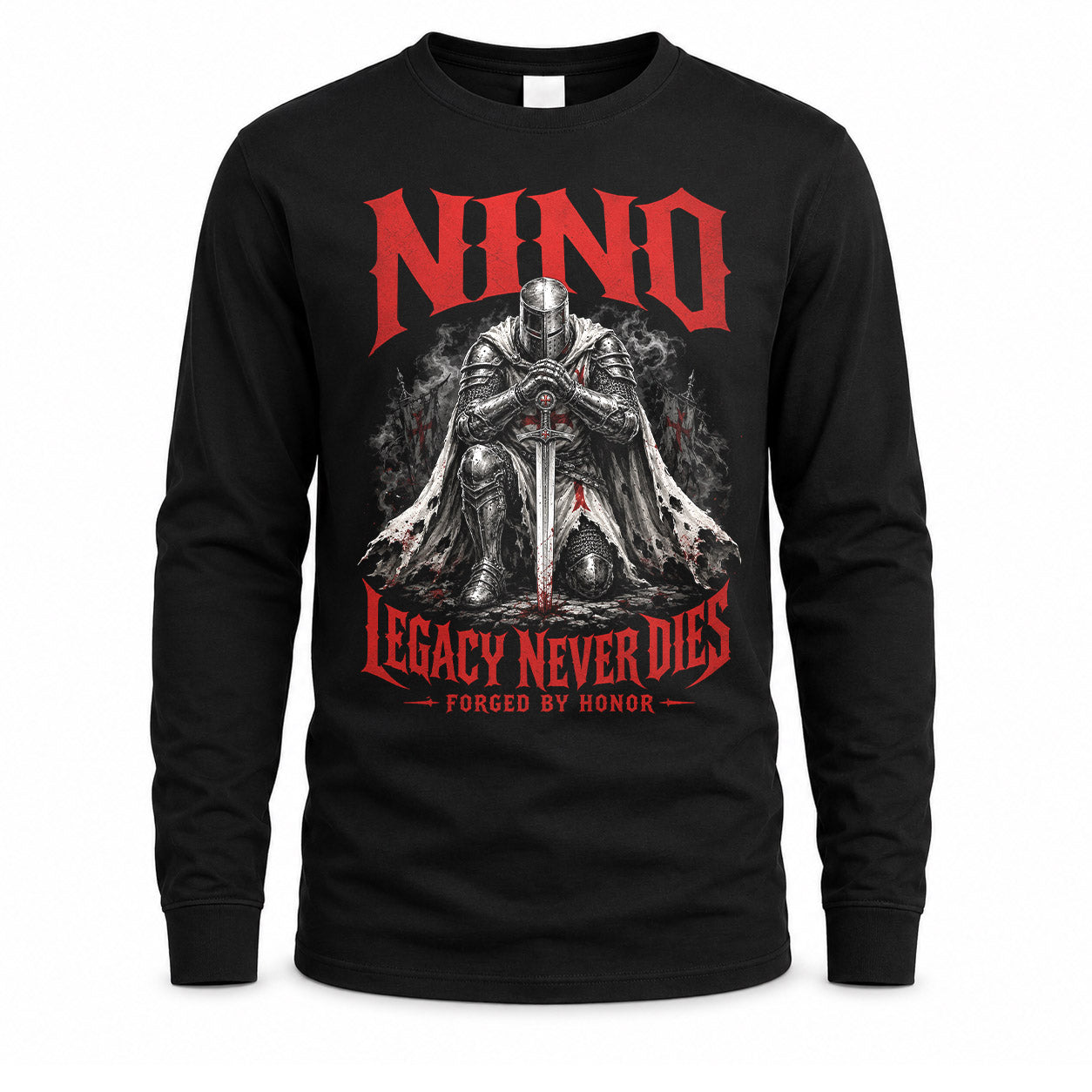 NINO HS90-K04-109 - NAME Legacy Never Dies Forged By Honor Personalized Knight