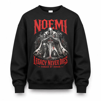 NOEMI HS90-K04-109 - NAME Legacy Never Dies Forged By Honor Personalized Knight