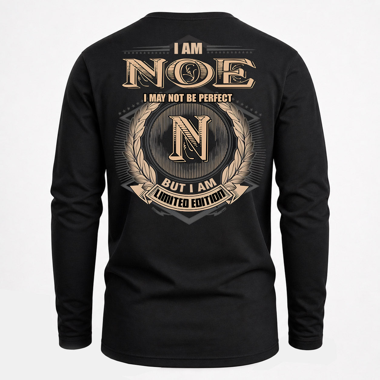 NOE PH55-T25-Personalized Name Quote Apparel “I Am NAME May Not Be Perfect But I Am Limited Edition”