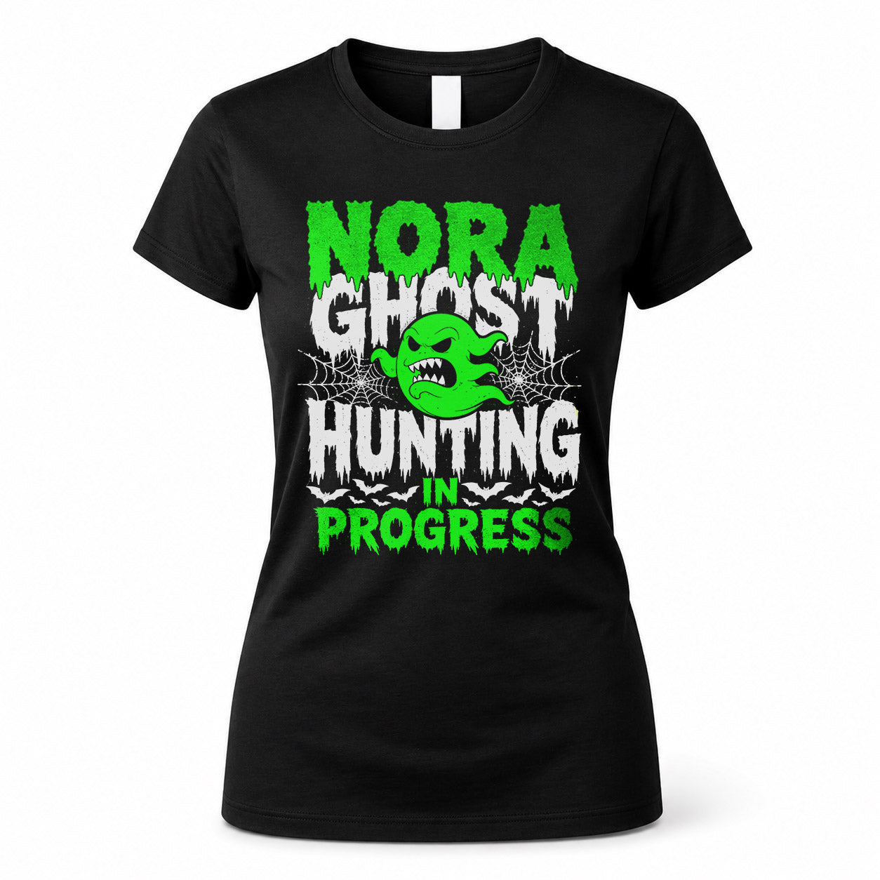 NORA HW22-K06-109 - NAME Ghost Hunting In Progress Personalized Halloween Shirt
